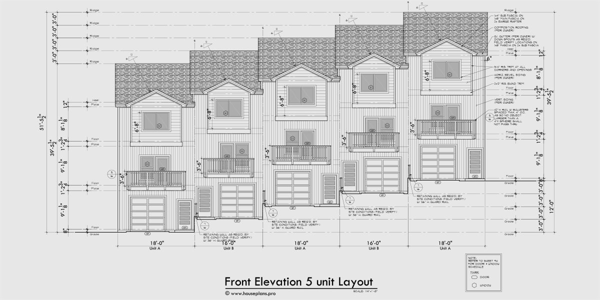 FV-683 Town house plan FV-683